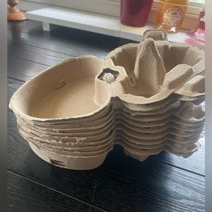 10 pack lot of heart shaped egg crates cartons